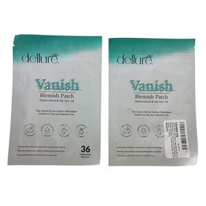 Lot Of 2 Dellure Vanish Hydrocolloid Acne Dot Pimple Patch Blemish Treatment 36